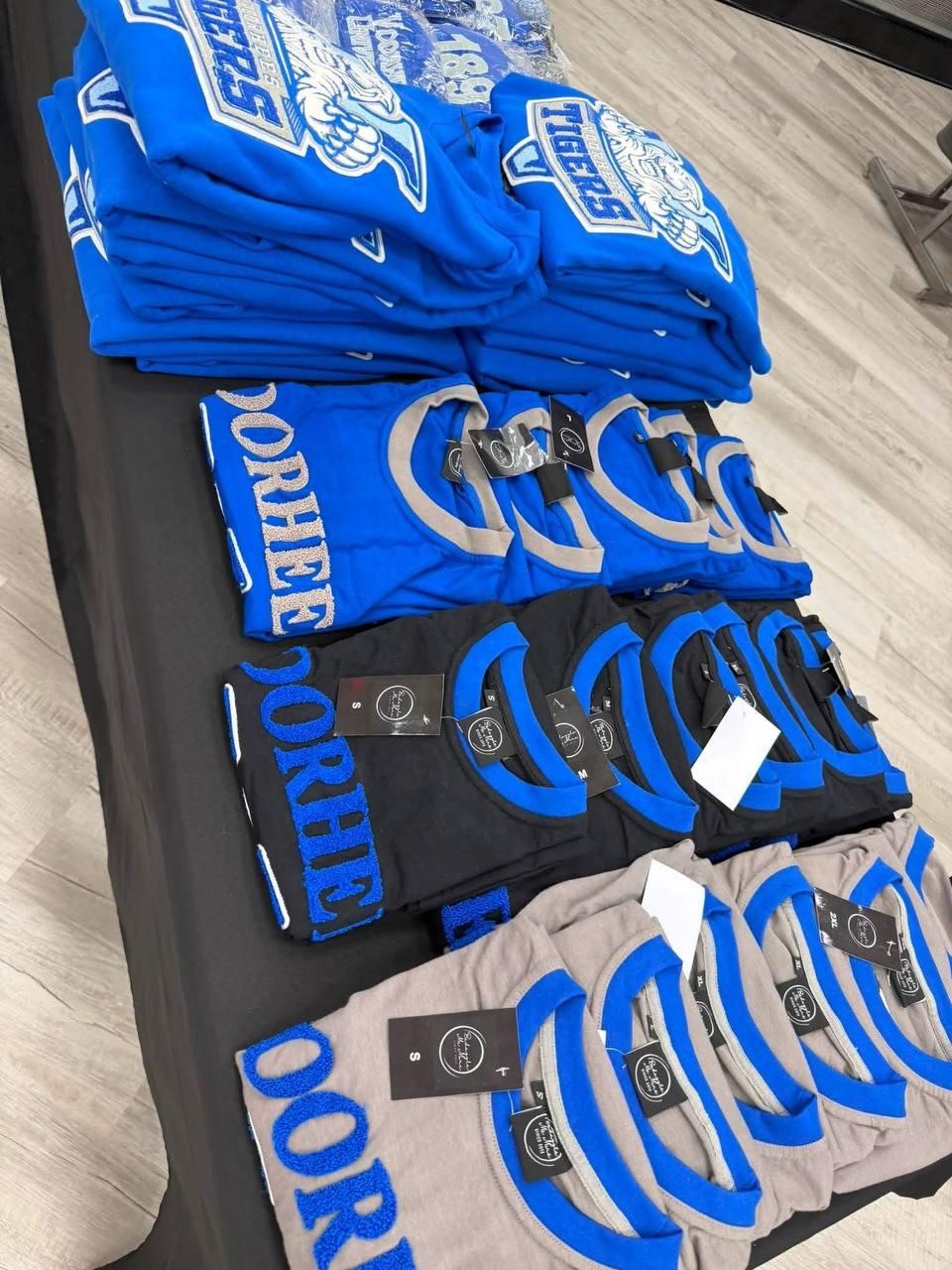 Folded, tagged, ready to ship